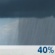 Monday: A chance of rain showers. Partly sunny, with a high near 83. Chance of precipitation is 40%. Monday: Chance Rain Showers